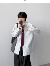 Hamlet ストライプオーバーシャツ