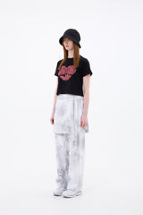 HEART LOGO CROP T-SHIRT / BLACK