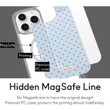 3Dトマト ドットパターン シルバー iPhone MAGSAFE スマホケース