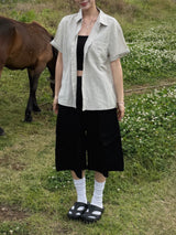 [Feature] Como Slack Cargo Bermuda Pants (3c)
