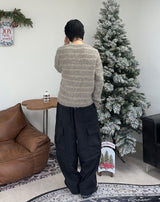 エルロッドボーダーブラシニット