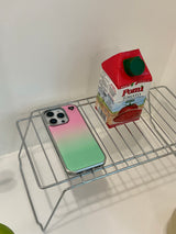 サンセットメロンエポキシシルバーバンパーケース