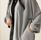 Amit Bolero Loose Fit Puff Knit Cardigan 