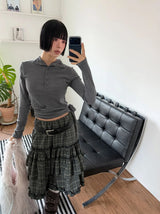 ドロップストラップ長袖Tシャツ