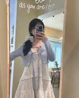 Layered Crop Cardigan