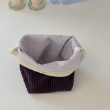 classic pouch_corduroy deeppurple