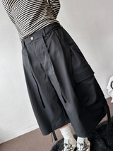 Riley Rope Curve Cargo Balloon Bermuda Shorts 2color