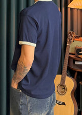 Waffle-Knit Short-Sleeve T 4COLOR