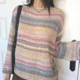 Husson Candy Gradient Boat Neck Knitwear