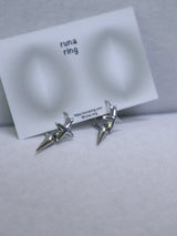 shimmer ring earrings