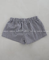 Check Button Trunk Brief Shorts