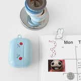 oab flower airpods case (blue)