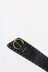 Layer wide studded belt