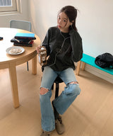フェアダメージデニムパンツ