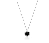 26SS★ [Premium Plating] Pennysense AB(W) Coin Necklace Onyx