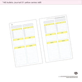 A6 bullets journal 01 yellow series refill