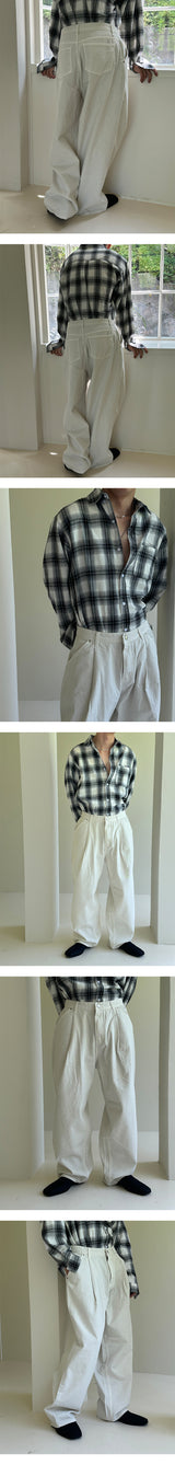 [F/W] Tail check overfit shirts (2color)