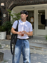 クラップマッスルロールアップショートスリーブTシャツ