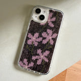 WILDFLOWERS MOHAIR HARD JELL CASE - PINK