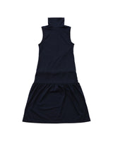 HIGH-NECK DRESS NAVY