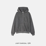 No.1143 gemstone pigment hood ZIP-UP