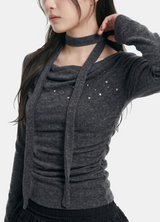 Sena Draped Scarf Top