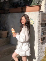 #Natural フェミニンフリルストラップブラウス (3color)