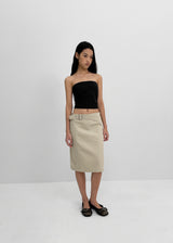 [MADE] Jedew Strap Cotton Midi Skirt