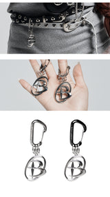Dazzle Carabiner Keyring-Black