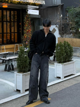 Double carpenter denim pants
