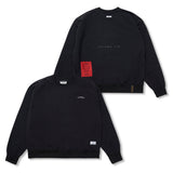 Wind Breaker Oversized Crewneck Black