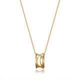 SAND DUNE NECKLACE (L) (GOLD)