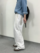 MR Non-fade curved half banding denim