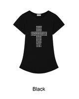 アント メタリック クロス スリムTシャツ