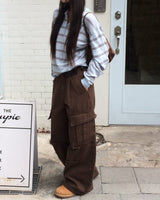 [ORIGINAL] Kinder Pigment Cargo Wide Pants