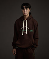 HAAND LOGO GRAPHIC HOODIE BROWN
