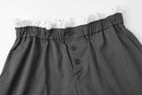 Frankie button pants - dark gray       
