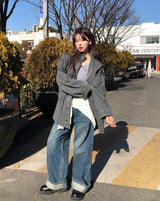 エトワイドロールアップデニムパンツ