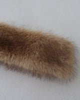 Fake fur back-banding turban hairband