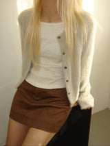 Suede pocket mini skirt (2colors)