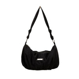 シャーリングナイロンショルダーバッグ (BLACK)