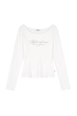  Kleen club letter top, White