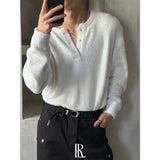 【PREMIUM】【MADE】アンゴラヘアヘンリーネックニット(3カラー)