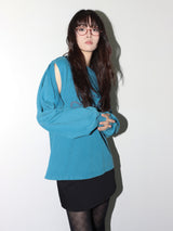 ベレロスウェットシャツ(PEACOCK BLUE)