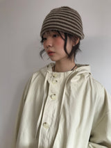 モヘアストライプビーニー (4color)