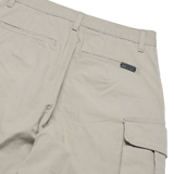 25SS DAMAGE WASHED WIDE CARGO PANTS IVORY