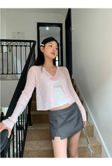 Gray Slimming Mini Pants Skirt