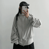 [High quality!] Karen track patch high neck zip-up (3 colors)