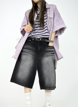 (UNISEX)ラベンダーブリーズボックスシャツ(4colors)