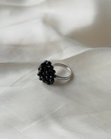 [MADE] Black Floral Bloom Ring